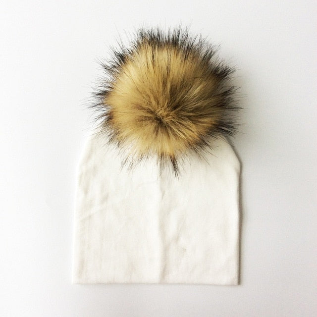 Pom Pom Baby Hat