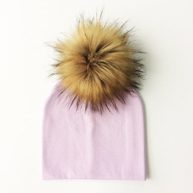 Pom Pom Baby Hat