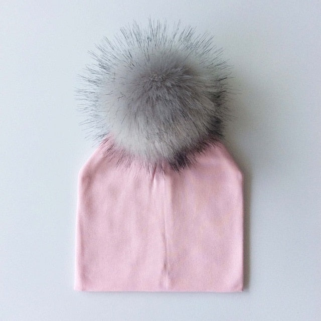 Pom Pom Baby Hat